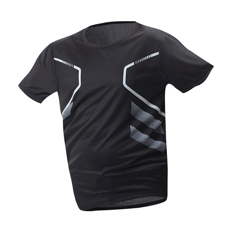 1/3/4 Pieces Summer Men's Printed Quick-drying Breathable Short-sleeved Plus Size Loose Sports Casual T-shirt Multicolor Choice - Live Store 4U