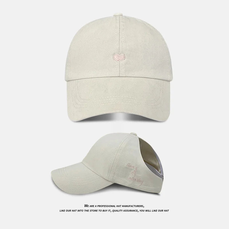 Women Ponytail Baseball Caps Fashion Lady Criss Cross Messy Bun Snapback Hat Outdoor Sports Adjustable Breathable Trucker Hats