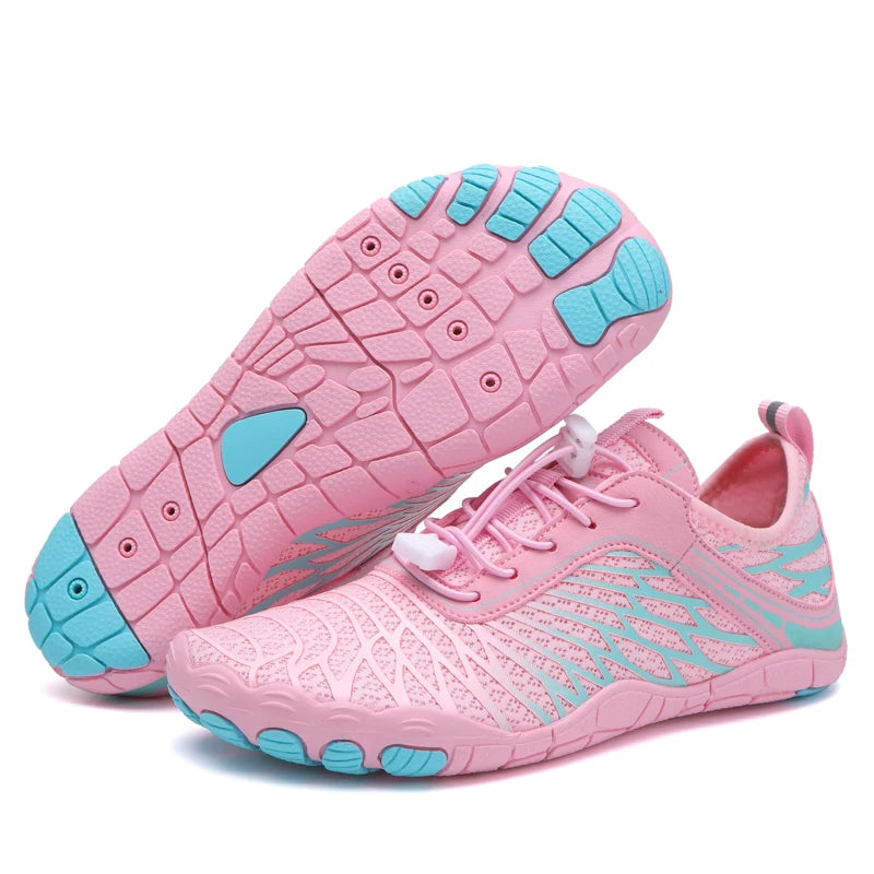 New Quick-Dry Aqua Shoes Couple Summer Beach Anti-Slip Aqua Shoes Swimming Wading Breathable Creek Tracing Aqua Shoes