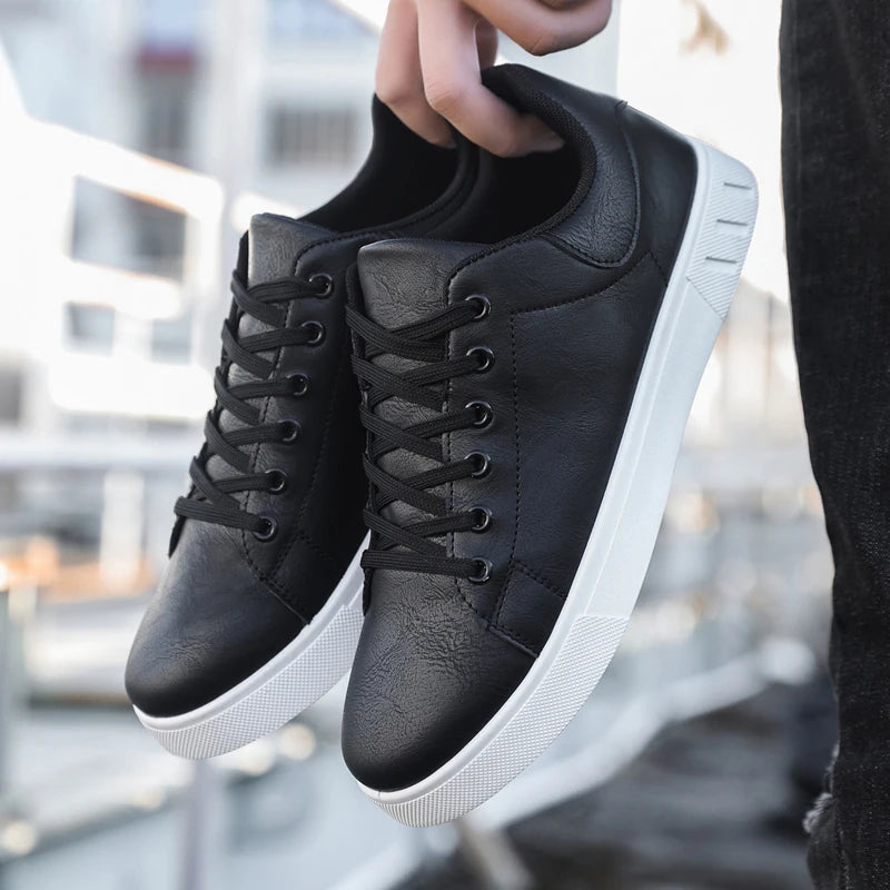 Casual Shoes Loafers British Leather Sneakers Flats Shoes Classic Men Leather Shoes Spring Summer New Trendy All-match Platform
