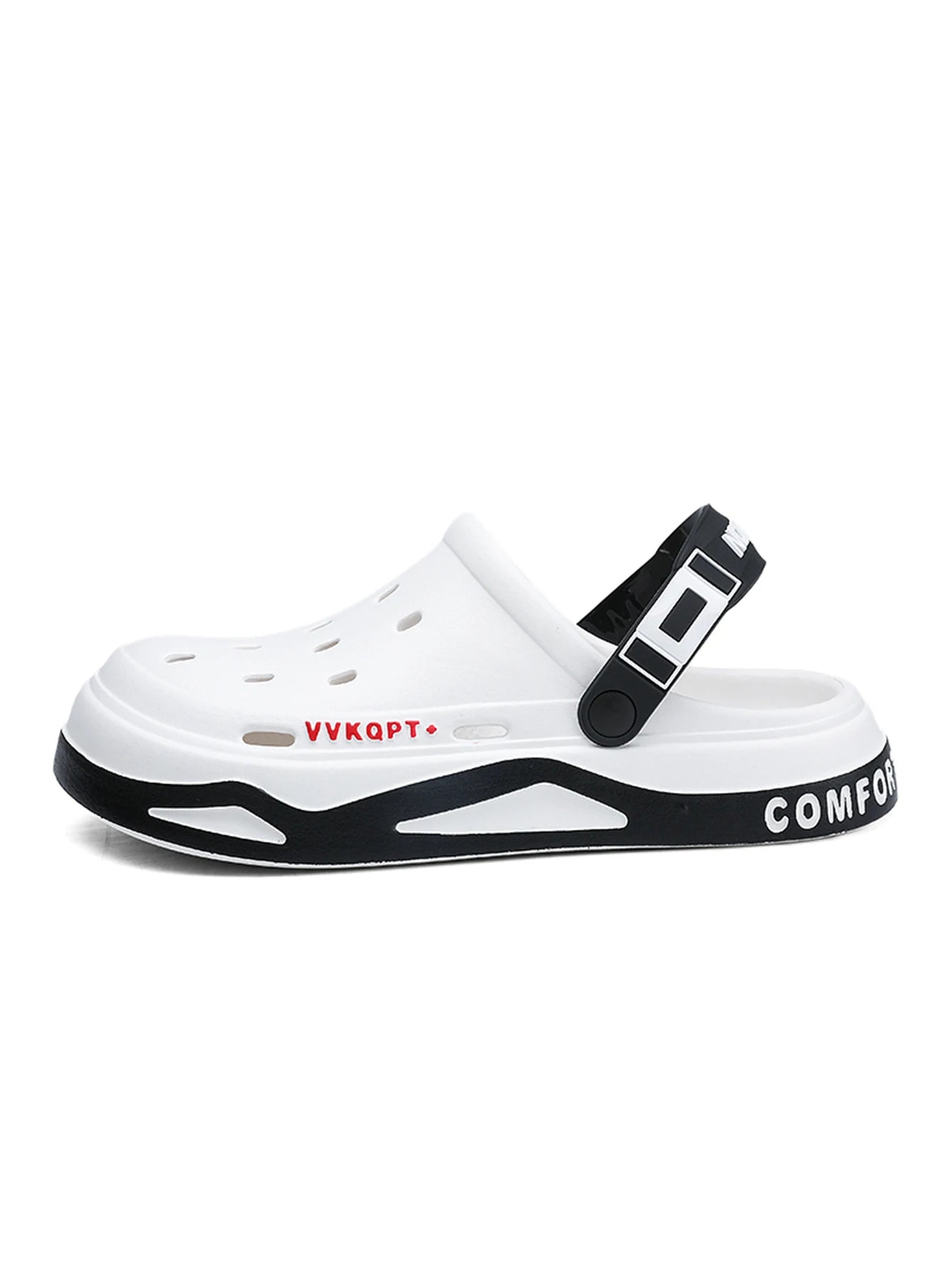 Fashion Men Summer Hole Garden Shoes Breathable Outdoor Sandals, Perforated Shoes, Thick Soled Beach Sandals Driving Shoes
