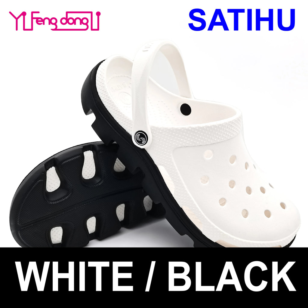 SATIHU Clogs Beach Sandals Casual Shoes Family Parent-child Male Female Lovers Friends Summer Stroll Antiskid Waterproof Fashion
