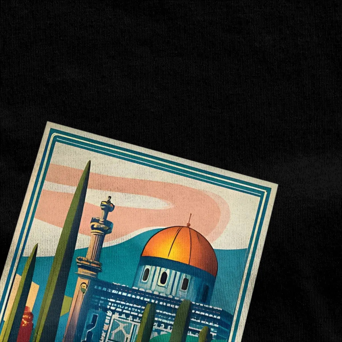 Couple T-Shirt Vintage Palestine Jerusalem Peace T Shirts Leisure Summer Tees Aesthetic Print Cotton Tops Gift Idea