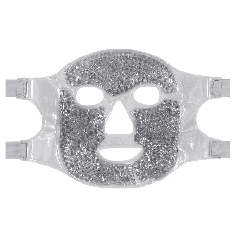 Full Face Massage Ice Mask Hot Cold Compress Gel Cooling Ice Face Eye Mask Facial Mask Face Eye Mask Ice Pack Sleeping Face SPA
