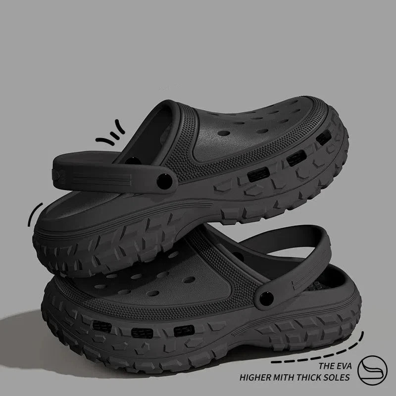 2025 Men's Holes Slippers Summer Men Fashion Garden Clogs Slippers Outdoor Beach Slippers New Unisex House Holes Shoes Fashion