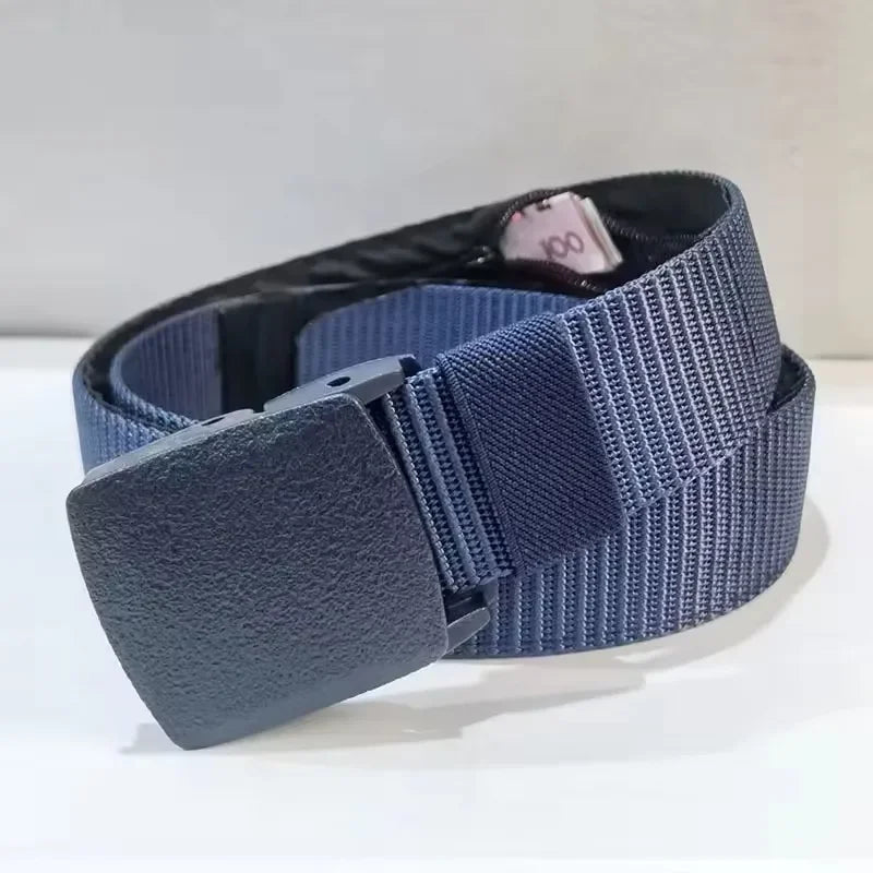 A Travel Cash Anti-Theft Belt For Men, Available In 3 Colors, With A Secret Money Pocket, 125cm - Live Store 4U