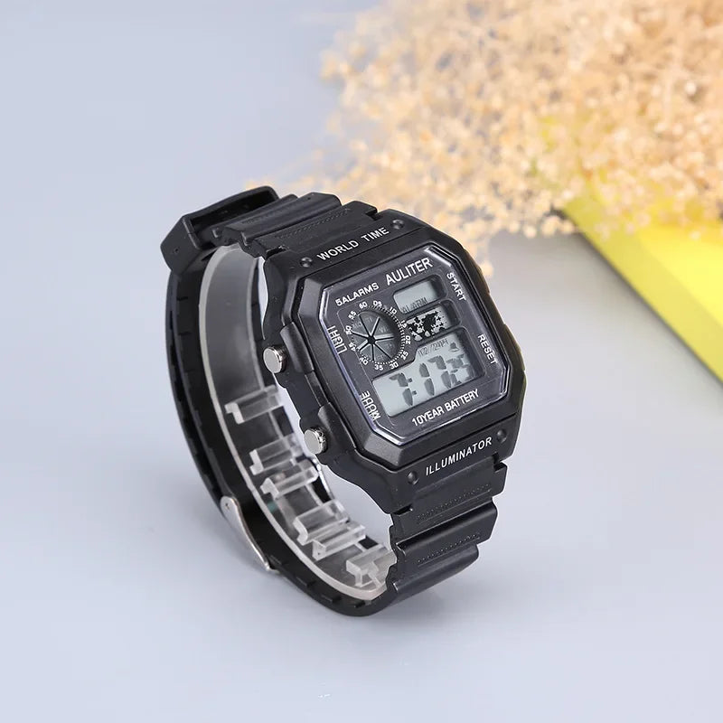 Digital Mens Watches Sports Luminous Chronograph Waterproof Ultra-thin Male Electronic Wrist Watches Relogio Masculino Hombre