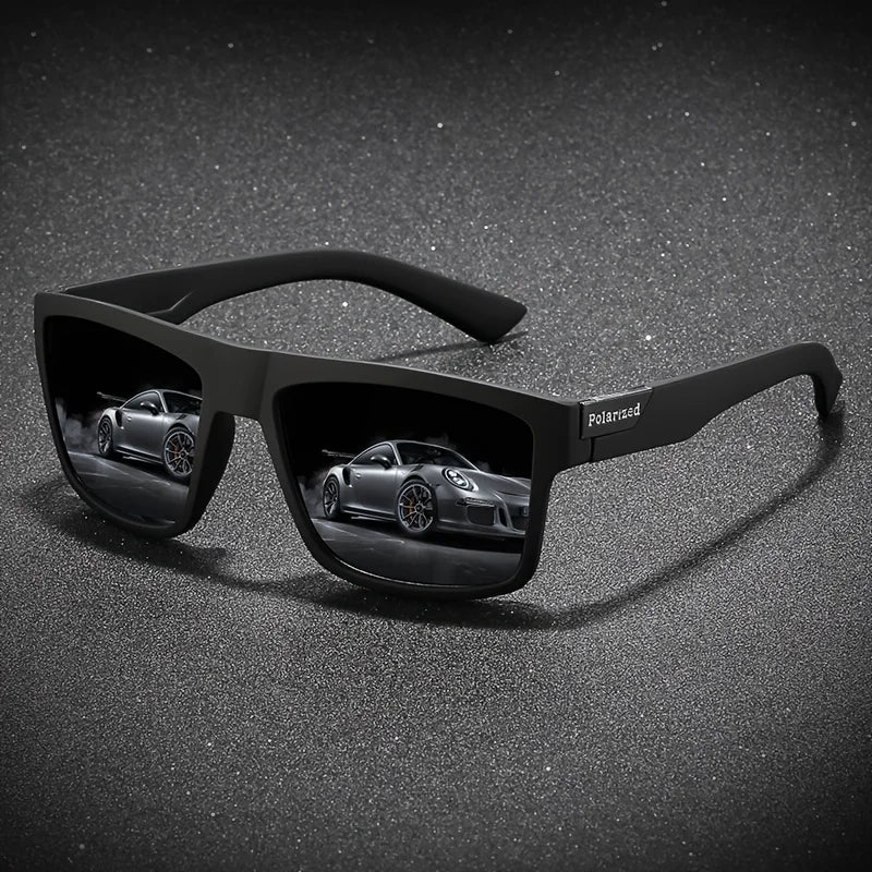 Fashion Vintage Square Polarized Sunglasses Men Women Driving Fishing Luxury Brand Designer Sun Glasses Driver's Eyewear UV400