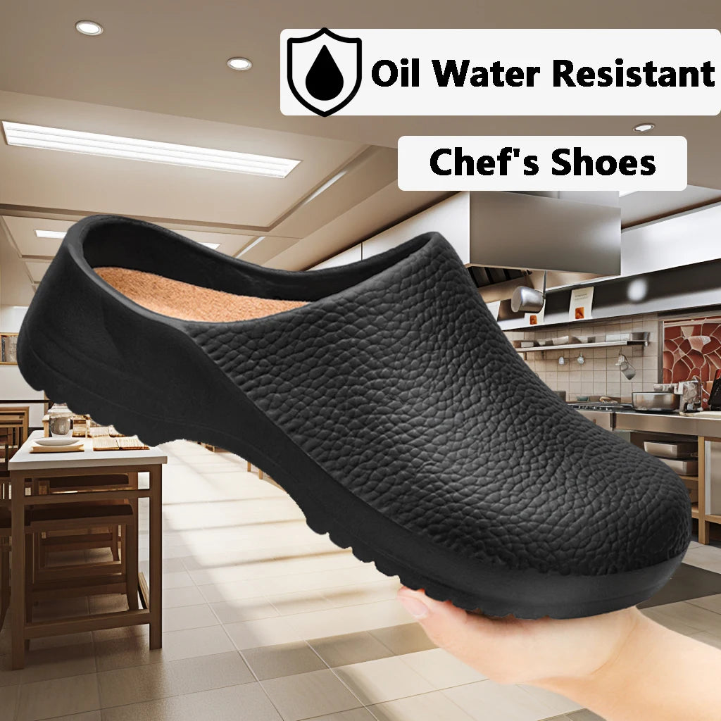 Hotel Kitchen Non-slip Oil-resistant Chef's Shoes Casual Flat Work Safe Men's Shoes Summer Breathable Comfortable Plus Size 47