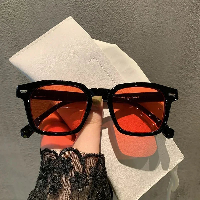2024 Unisex Rectangle Vintage Sunglasses Fashion Design Retro Sun Glasses Female Lady Eyeglass Cat Eye Casual Goggles UV400
