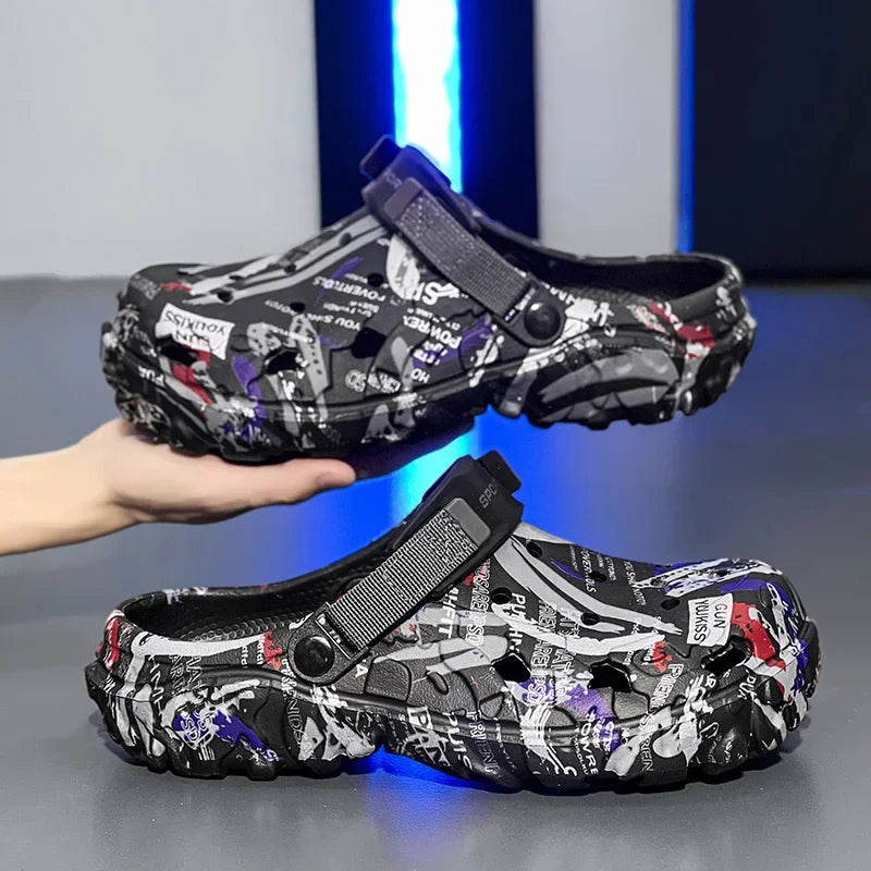 Summer Men Slippers Camouflage Platform Outdoor Clogs Shoe Women Beach Sandals Male Soft EVA Indoor Home Slides Lover Flip Flops
