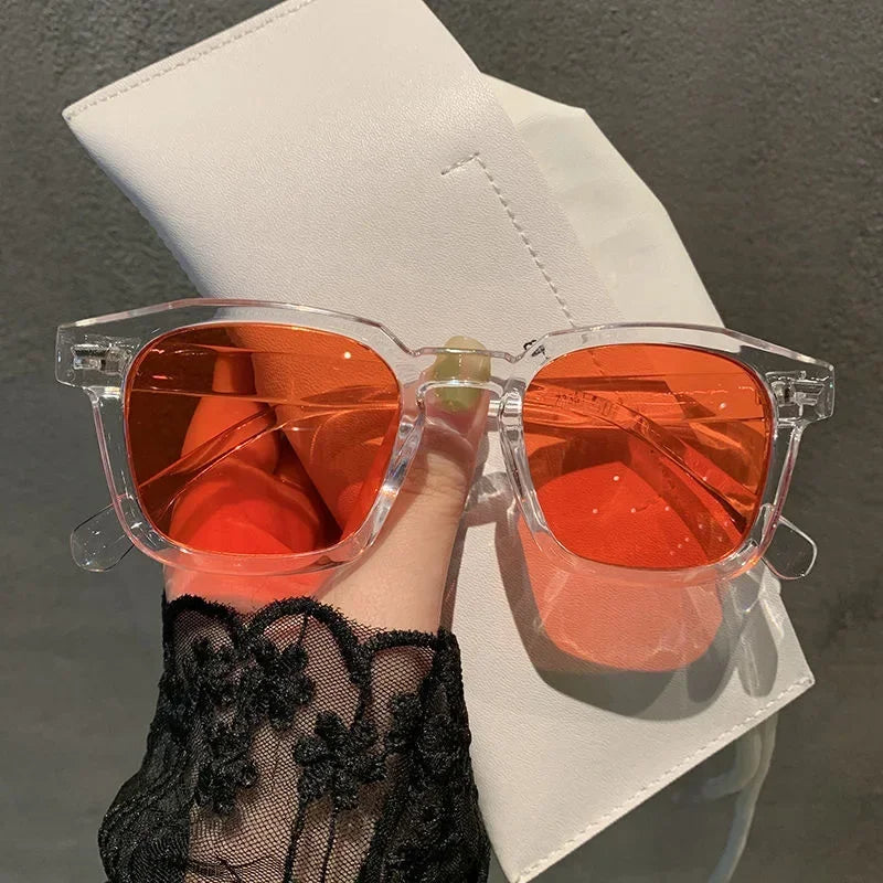 2024 Unisex Rectangle Vintage Sunglasses Fashion Design Retro Sun Glasses Female Lady Eyeglass Cat Eye Casual Goggles UV400