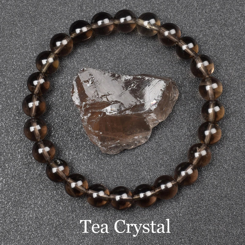 Natural Golden Obsidian Stone Beads Bracelet Men Women Golden Light Rainbow Obsidian Raw Stone Round Bead Natural Energy Jewelry - Live Store 4U