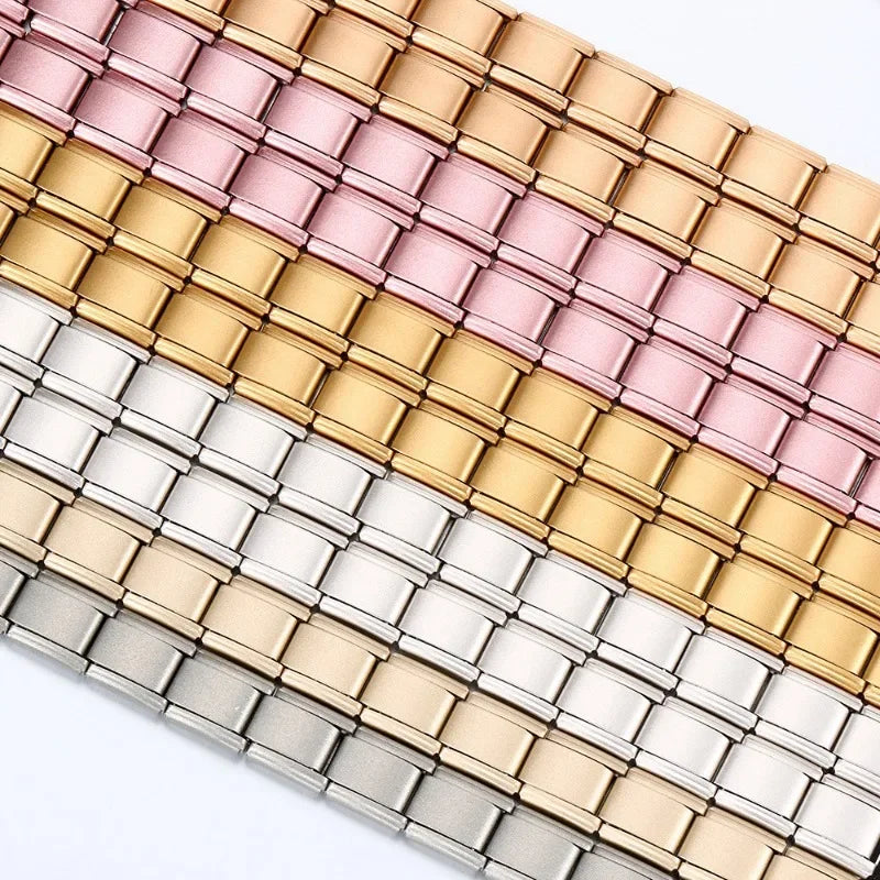 2025 New Men and Women Starry Colors 18 Pieces Italian Charm Fit 9mm Stainless Steel Modular Bracelet Wholesale Jewelry - Live Store 4U