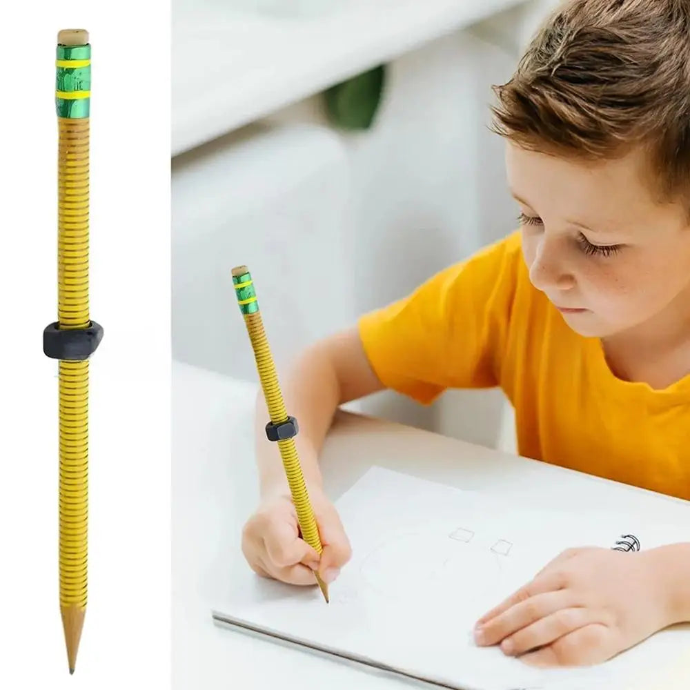 2025 New Stress Relief ADHD Pencil Enhances Focus Relieve Anxiety Rotating Pen Threaded Fidget Pencil Gifts for Autism Kids