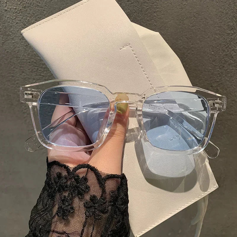 2024 Unisex Rectangle Vintage Sunglasses Fashion Design Retro Sun Glasses Female Lady Eyeglass Cat Eye Casual Goggles UV400