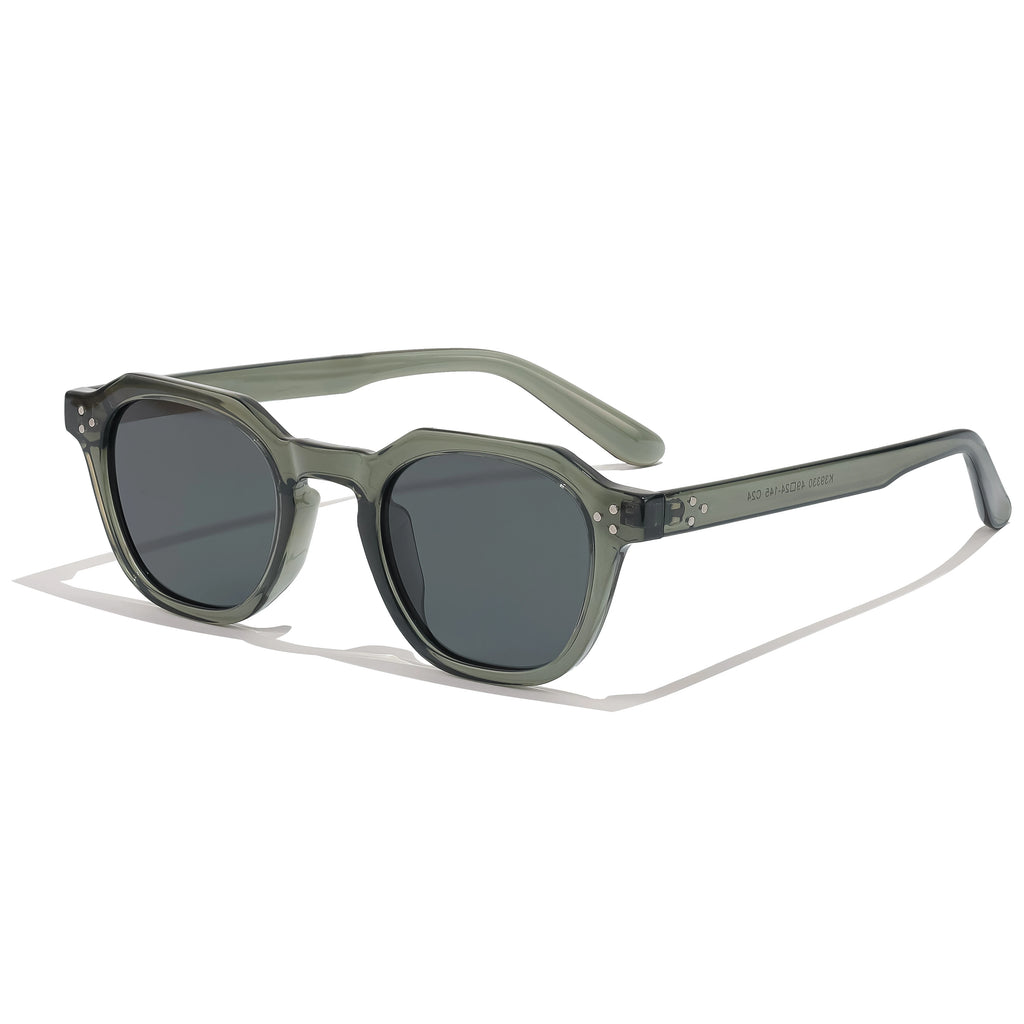CATERSIDE Retro Polarized Sunglasses Men Ultralight TR90 Frame Polygon Women Sun Glasses Outdoor High Quality Travel  Eyewear