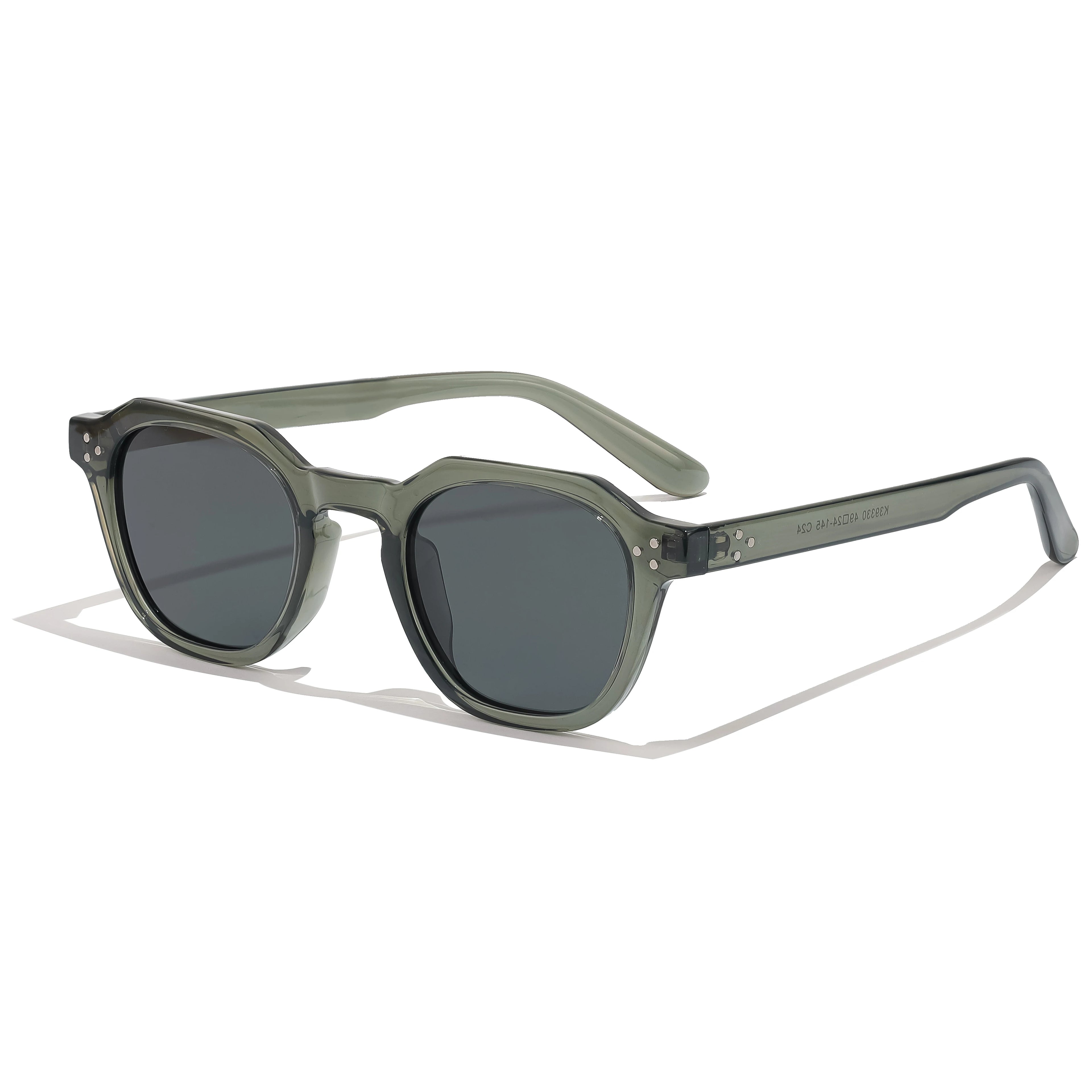 CATERSIDE Retro Polarized Sunglasses Men Ultralight TR90 Frame Polygon Women Sun Glasses Outdoor High Quality Travel  Eyewear