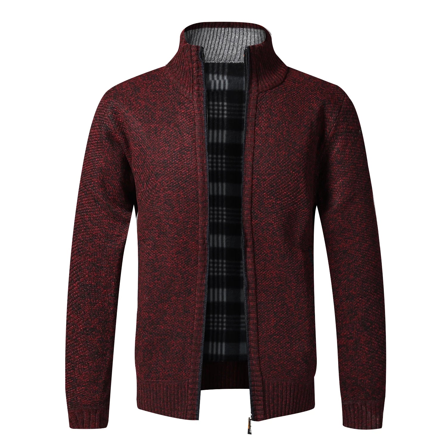 Autumn Winter Warm Cardigan Men Fleece Sweaters Full Zip Jackets Slim Fit Luxury Brand Knitted Sweater Coat American Jersey - Live Store 4U