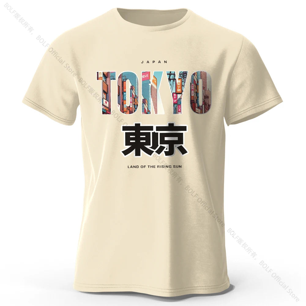 Tokyo Printed Fashion Forward 100% Cotton T-Shirt, Ultra Soft Round Neck Short Sleeve Tee, Perfect for Men & Women - Live Store 4U