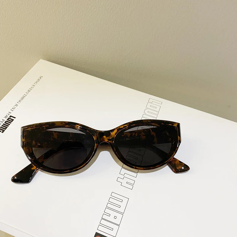 New Arrival Small Cat Eye Sunglasses Women Oval Vintage Brand elliptic Square Sun Glasses for Female Shades Female Eyewear