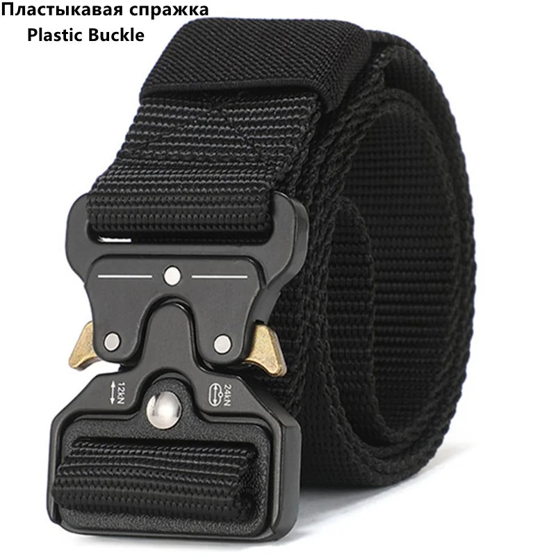 Men's Belt Outdoor Hunting Tactics Belt Multi functional Buckle Nylon Belt High Quality Marine Corps Canvas Belt - Live Store 4U