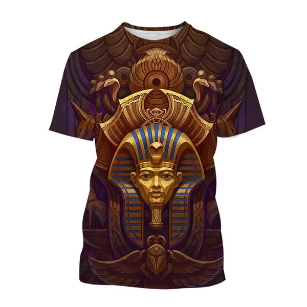 Summer Ancient Egypt 3D Print T-Shirts Streetwear Men Fashion Harajuku Casual Oversized O-Neck T Shirt Tees Tops Clothing