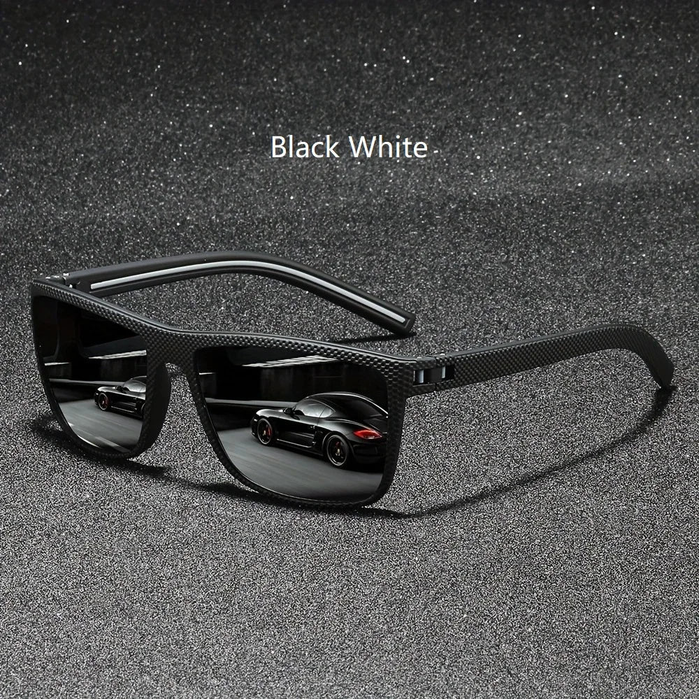 Fashion Nail Decoration Vintage Square polarized Sunglasses Men Women Brand Designer Sun Glasses Driving Fishing UV400 Eyewear