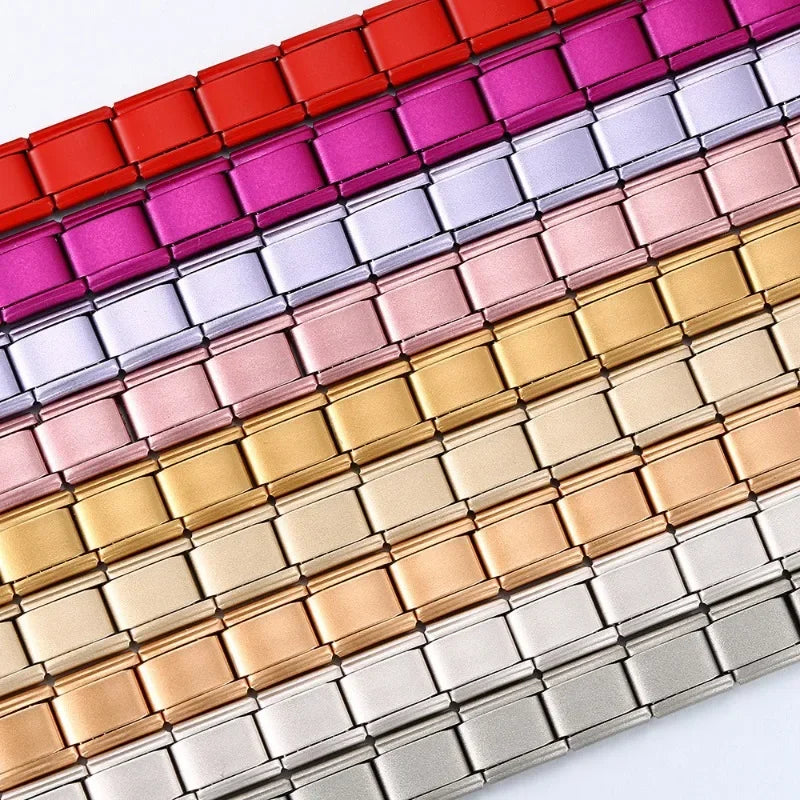 2025 New Men and Women Starry Colors 18 Pieces Italian Charm Fit 9mm Stainless Steel Modular Bracelet Wholesale Jewelry - Live Store 4U