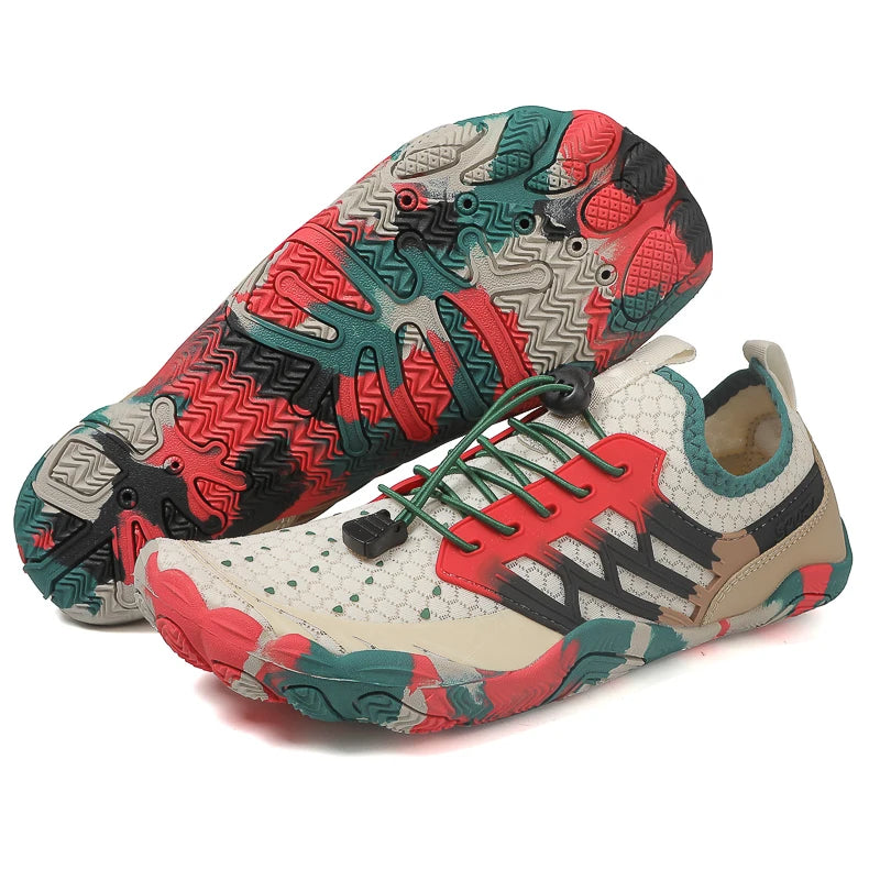 Summer Upstream Wading Shoes Five Fingers Beach Barefoot Colorful Sandals Men Women Pool Swimming Portable Aqua Sneakers Unisex