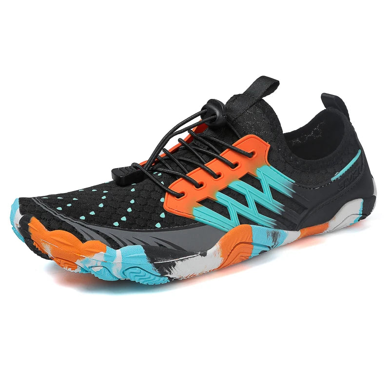 Summer Upstream Wading Shoes Five Fingers Beach Barefoot Colorful Sandals Men Women Pool Swimming Portable Aqua Sneakers Unisex