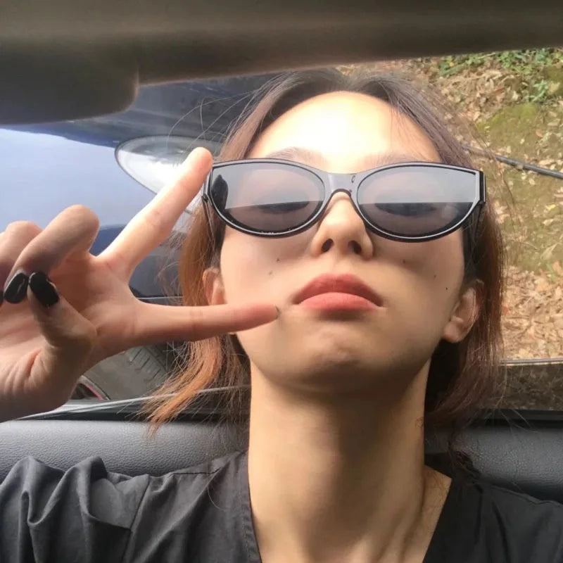New Arrival Small Cat Eye Sunglasses Women Oval Vintage Brand elliptic Square Sun Glasses for Female Shades Female Eyewear