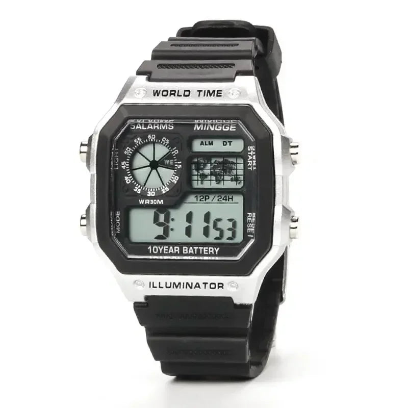 Digital Mens Watches Sports Luminous Chronograph Waterproof Ultra-thin Male Electronic Wrist Watches Relogio Masculino Hombre