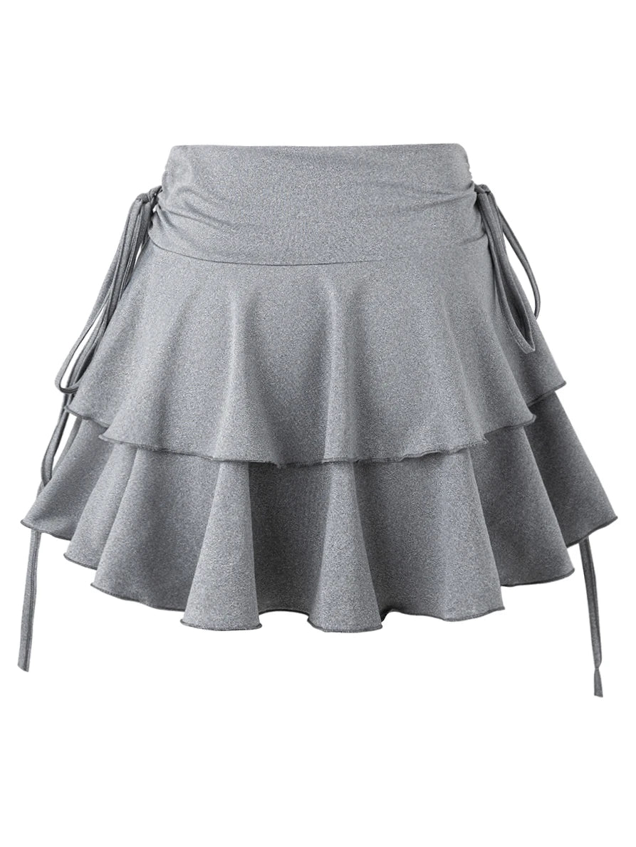 2025 New Solid Color Skirt Women Summer Fashion Outdoor Versatile High Waist Slim Fit Elastic Waist Short Skirt Goods In Stock - Live Store 4U