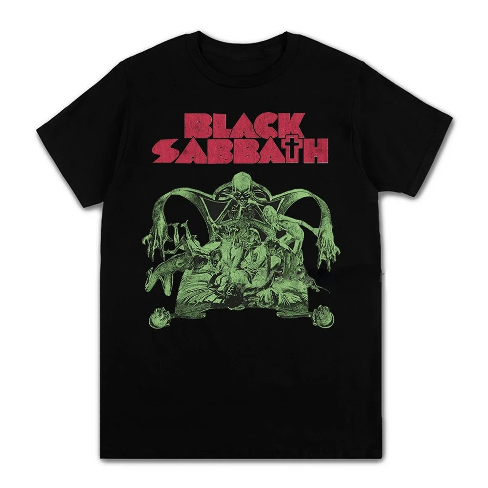 Black Metal Rock Band T shirt Men Women Fashion Casual Graphic Short Sleeve Short Sleeve Plus Size T Shirt Unisex 62474 - Live Store 4U