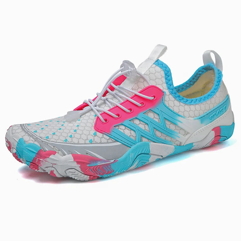 Summer Upstream Wading Shoes Five Fingers Beach Barefoot Colorful Sandals Men Women Pool Swimming Portable Aqua Sneakers Unisex