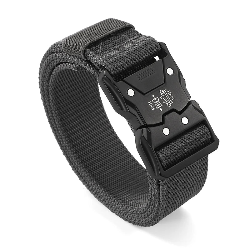 The New Men's 125cm Buckle Belt Nylon Braided Lightweight Breathable Daily Commuter Men's Belt - Live Store 4U
