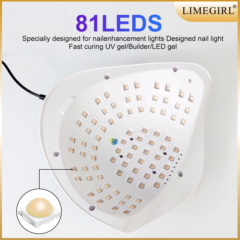 SUN X26MAX 81LED UV Lamp for Nails Drying Quick Curing All Gel Nail Polish Professional Powerful UV Light Dryer Manicure Salon