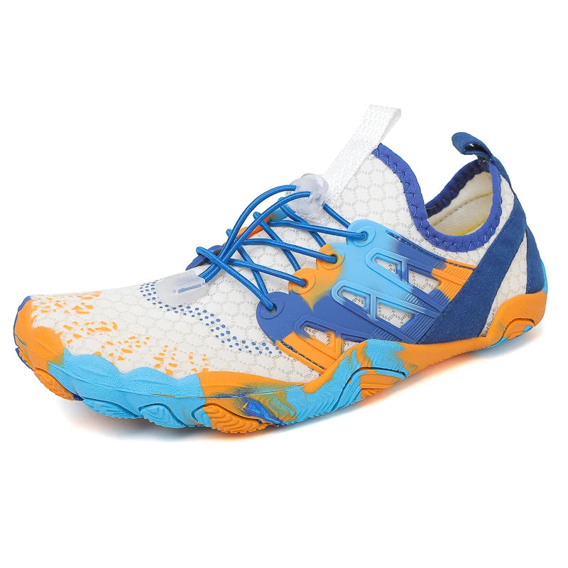 Summer Upstream Wading Shoes Five Fingers Beach Barefoot Colorful Sandals Men Women Pool Swimming Portable Aqua Sneakers Unisex