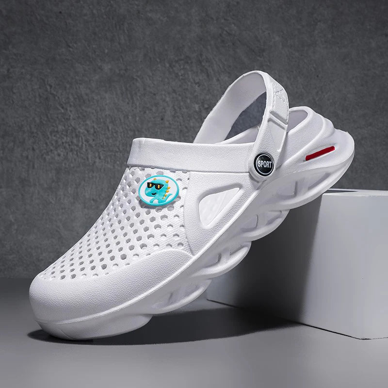 Men's Beach Sandals Summer Outdoor Platform Casual Shoes Fashion Sneakers Breathable Shoes Slippers Slippers Large Size 38-47