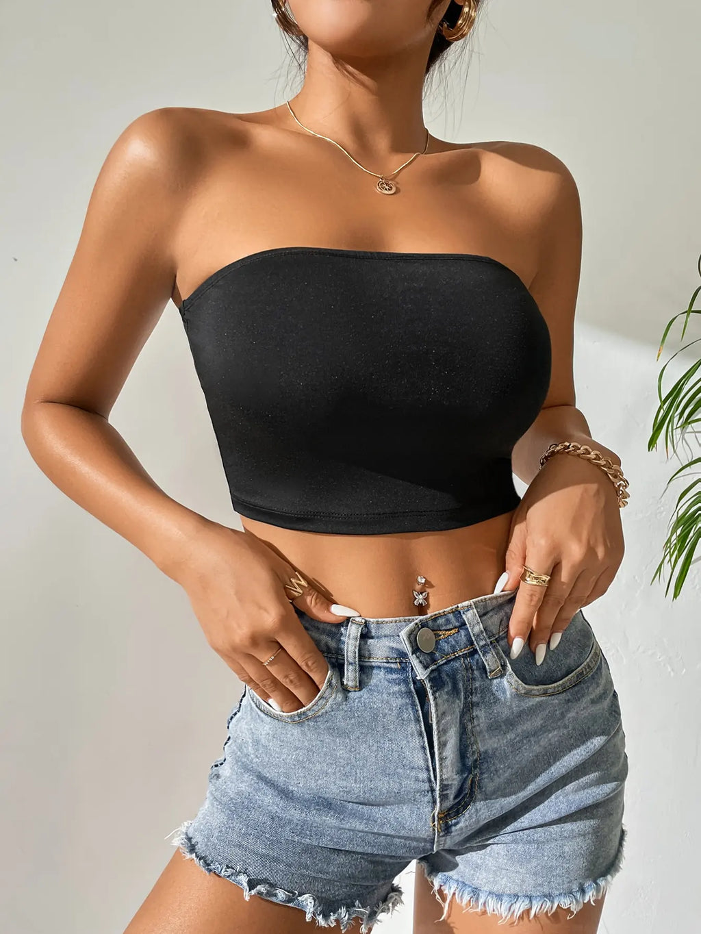 Plus-size seamless ice silk top breast women spring summer thin breathable sexy gathering strapless womens underwear
