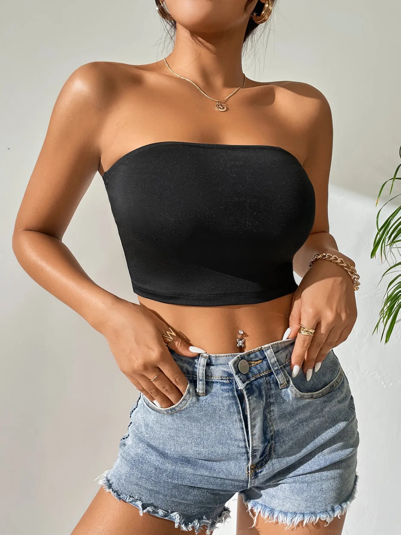 Plus-size seamless ice silk top breast women spring summer thin breathable sexy gathering strapless womens underwear