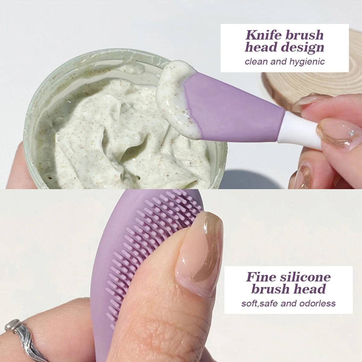 2 In1 Scrub   Blackhead  Silicone Facial Cleansing & Mask Brush  Deep Cleaning Tools Exfoliator Scrub Pore Facial Skin Care