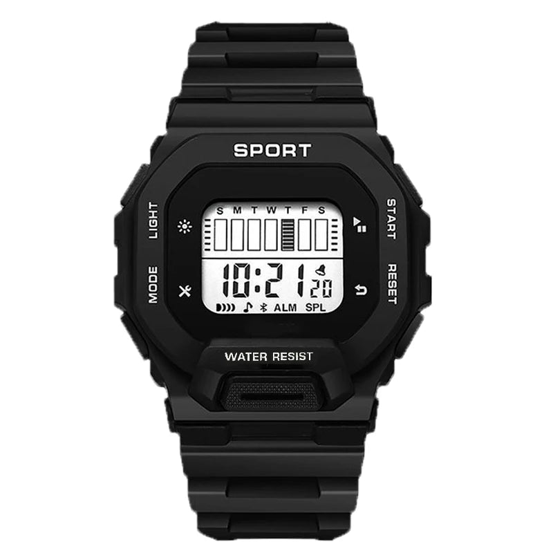 YIKAZE Men's Sports Watch Waterproof LED Digital Watches Student Outdoor Adventure Trend Multifunctional Electronic Watch Gift