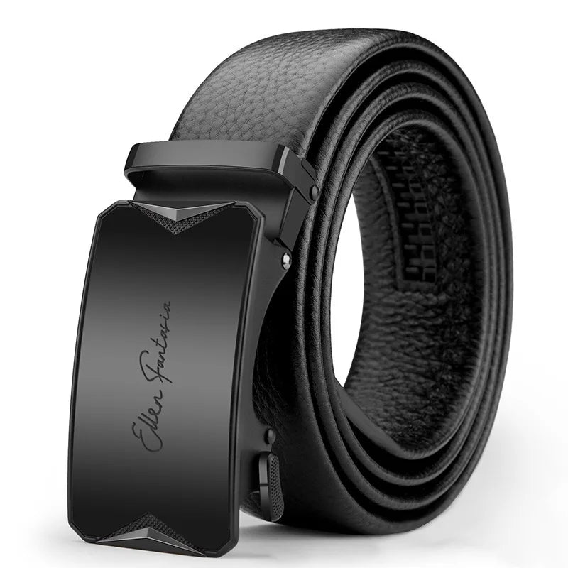 OYIFAN Men Belt Genuine Leather belt for men Alloy buckle ratchet belts Men Designer Belt Automatic belts 벨트 - Live Store 4U