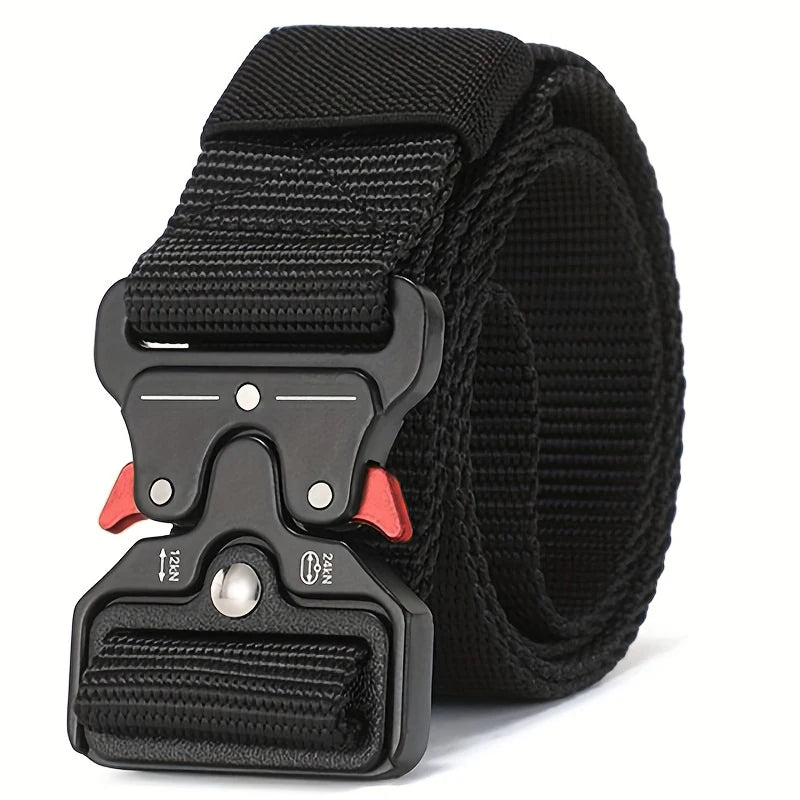 The New Men's 125cm Buckle Belt Nylon Braided Lightweight Breathable Daily Commuter Men's Belt - Live Store 4U