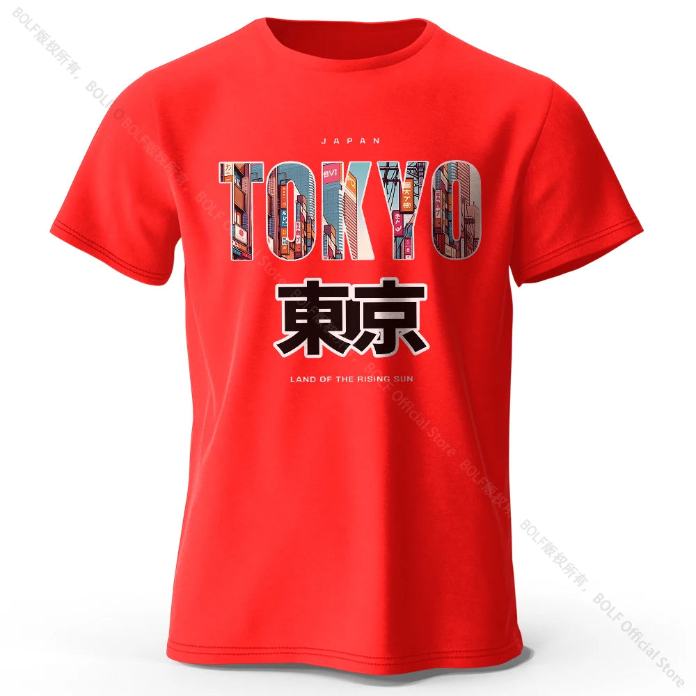 Tokyo Printed Fashion Forward 100% Cotton T-Shirt, Ultra Soft Round Neck Short Sleeve Tee, Perfect for Men & Women - Live Store 4U