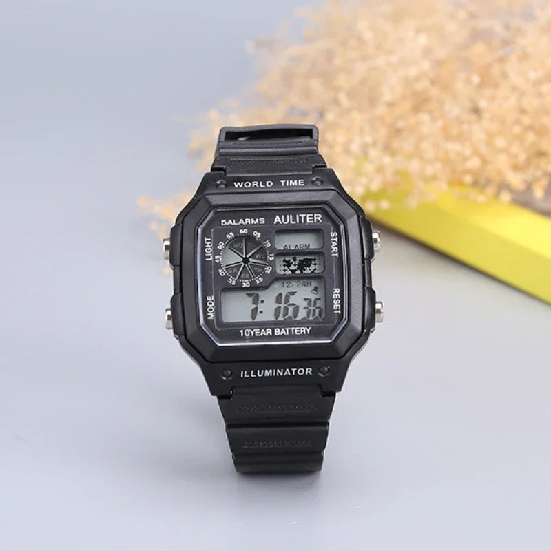 Digital Mens Watches Sports Luminous Chronograph Waterproof Ultra-thin Male Electronic Wrist Watches Relogio Masculino Hombre