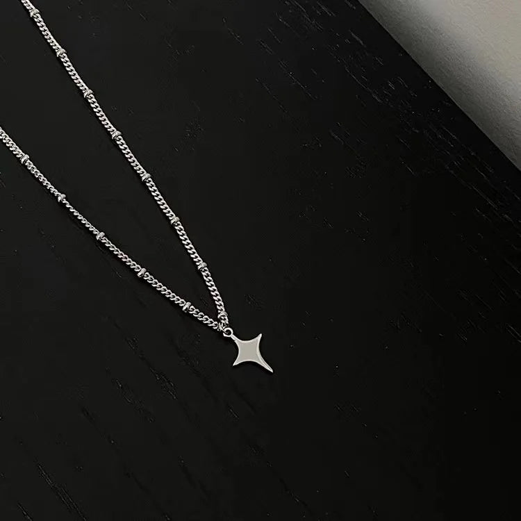 Simple Trendy Star Hollow Choker Necklace Pendant Neck Jewelry Accessories Women Men's Fashion Party Chain Necklace - Live Store 4U