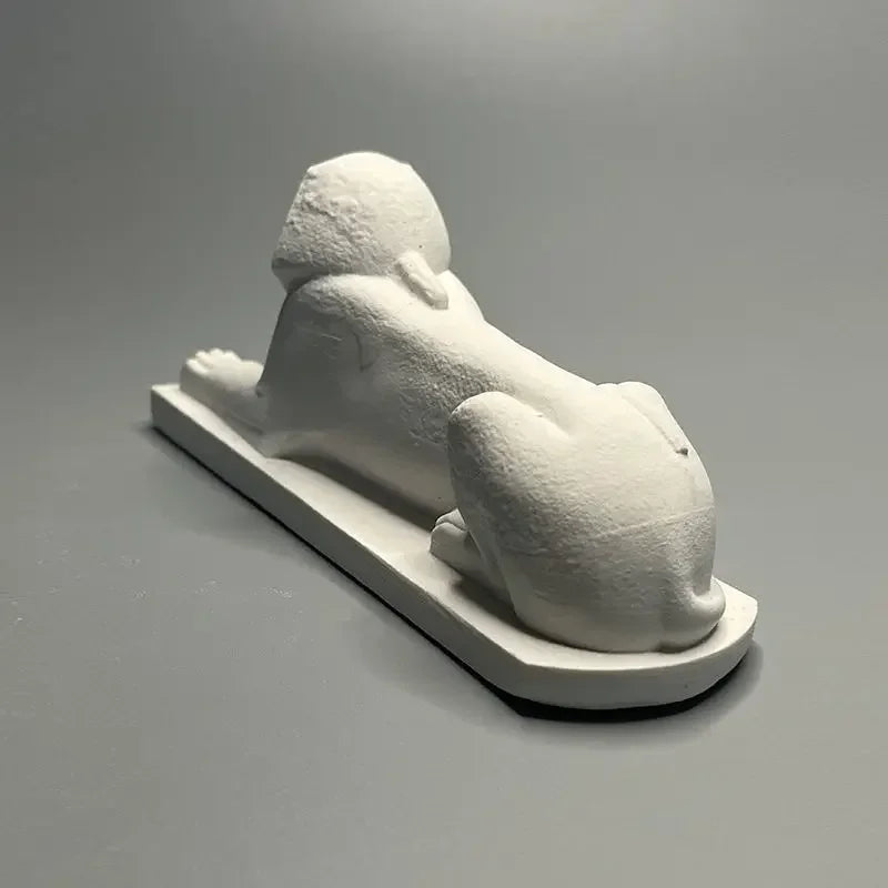 Ancient Egyptian Sphinx Sculpture Artwork Plaster Statue Model European Statue Art Sculpture Home Living Room Decoration Gifts